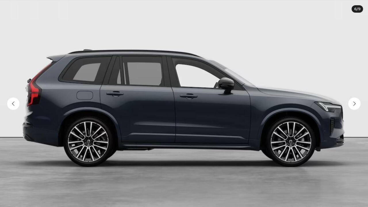 Volvo XC90 T8 Plug-in hybrid Ultra Black Edition | Luchtvering | Bowers & Wilkins | Massage+Ventilatie | Gelamineerd Glas | Trekhaak | 22 Inch