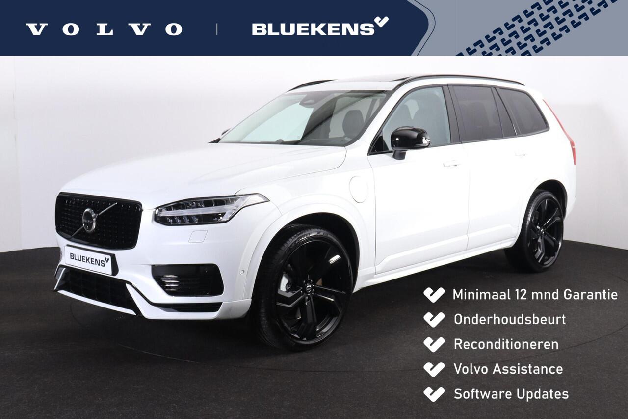 Volvo XC90 T8 Plug-in hybrid AWD Ultra Dark - Luchtvering - Panorama/schuifdak - IntelliSafe Assist & Surround - 360º Camera - Bowers & Wilkins audio - Nappaleder met stoelventilatie - Verwarmde voorstoelen, stuur & achterbank - Parkeersensoren voor & achter - Elekt