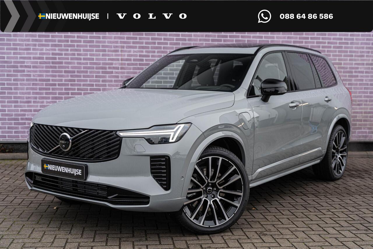 Volvo XC90 T8 Plug-in hybrid AWD Ultra Dark | 7-Zits | Google | Longe Range | Luchtvering | Bowers & Wilkins Audio | Nappa Leder | Head-up Display | Standkachel | Getint Glas | Schuif-/Kanteldak | 22" LM