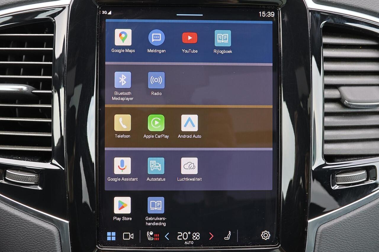 Volvo XC90 T8 Recharge AWD Ultra Dark - Luchtvering - Panorama/schuifdak - IntelliSafe Assist & Surround - Bowers & Wilkins audio - 360º Camera - Adaptieve LED koplampen - Verwarmde voorstoelen, stuur & achterbank - Parkeersensoren voor & achter - Elektr. bedienb. v