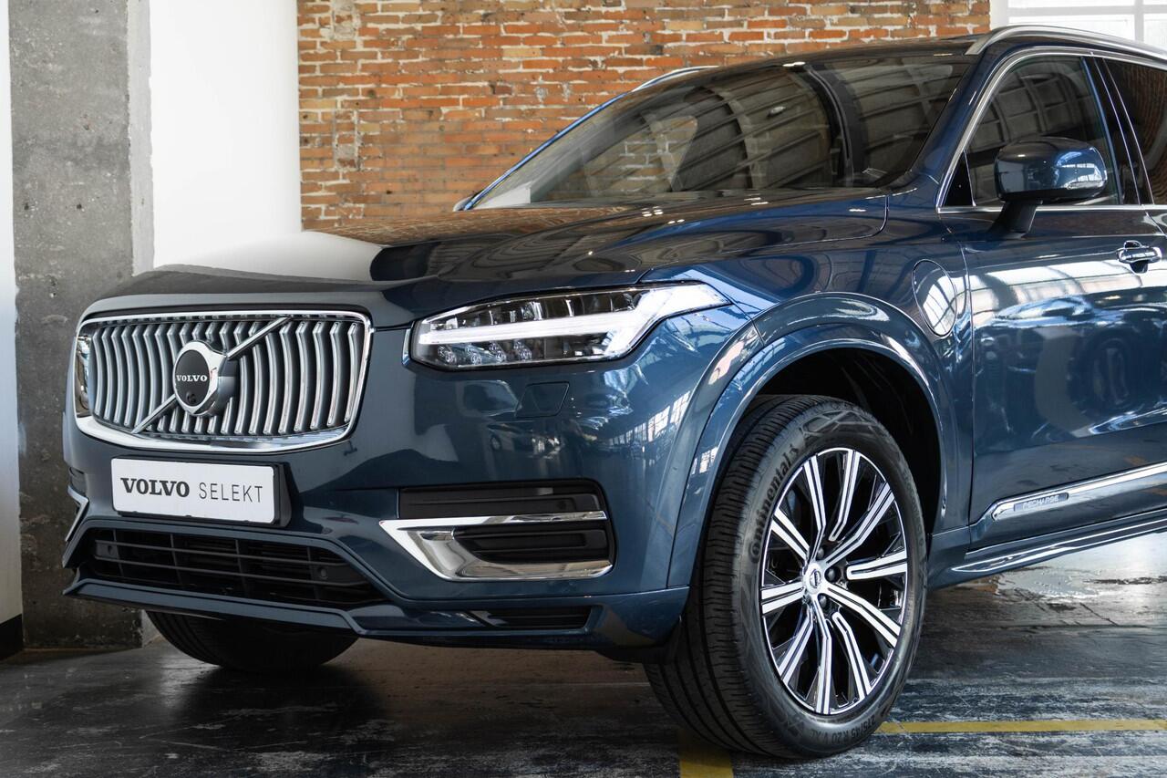 Volvo XC90 T8 Recharge AWD Inscription | Panoramadak met schuif-/kantelfunctie| Semi elektrische trekhaak | Verwarmbare voorstoelen | Verwarmbaar stuurwiel | Premium audio by Harman Kardon | Rondom zichtcamera | Standkachel | Adaptieve cruise control | 20 inch Lich