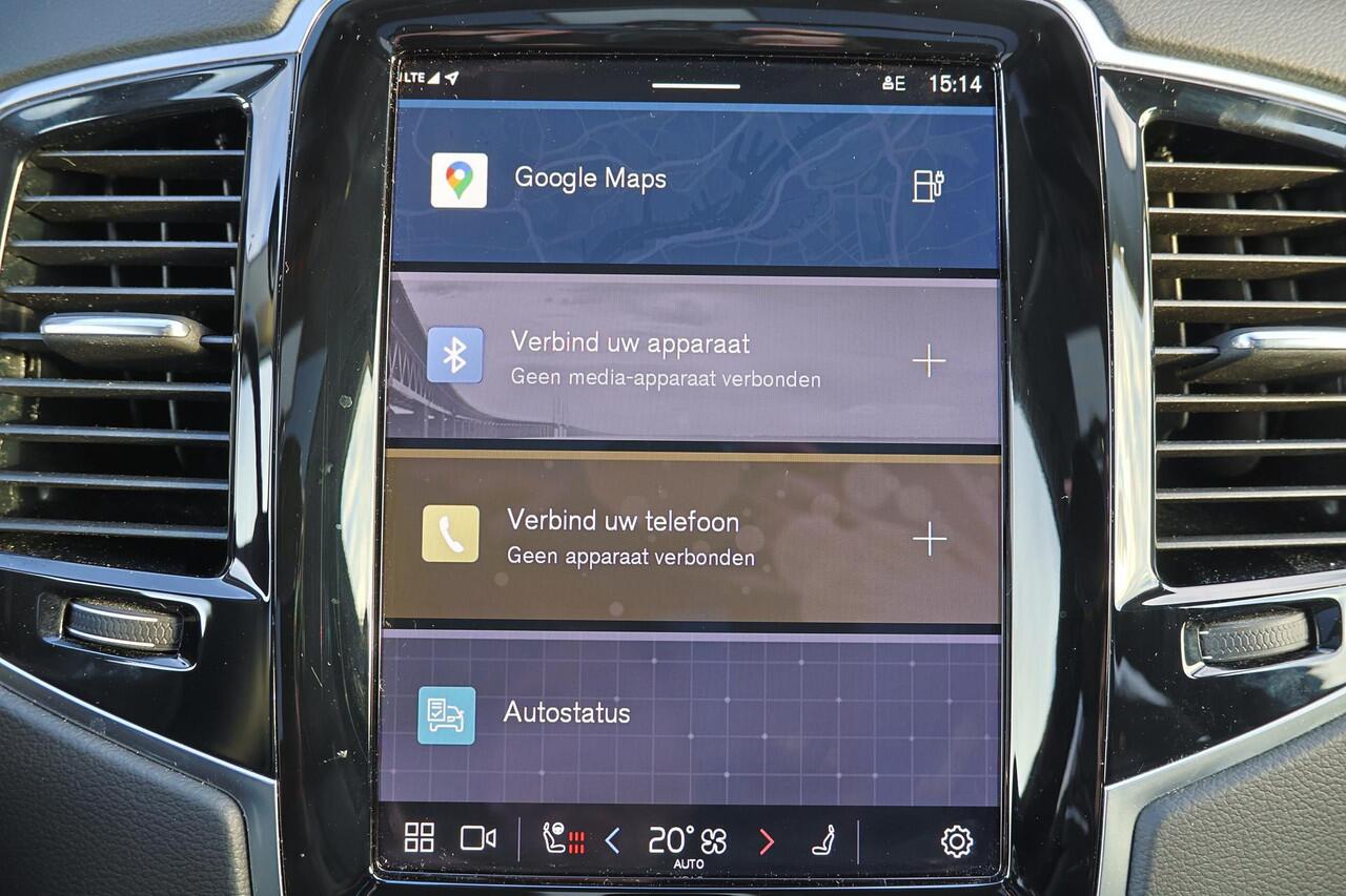 Volvo XC90 T8 Recharge AWD Ultra Bright - Panorama/schuifdak - IntelliSafe Assist & Surround - 360º Camera - Harman/Kardon audio - Adaptieve LED koplampen - Verwarmde voorstoelen, stuur & achterbank - Parkeersensoren voor & achter - Elektr. bedienb. voorstoelen met 