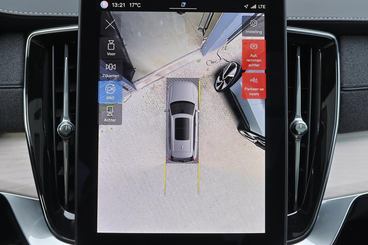 Volvo XC90 T8 Recharge AWD Ultra Dark - Luchtvering - Panorama/schuifdak - IntelliSafe Assist & Surround - 360º Camera - Bowers & Wilkins audio - Verwarmde voorstoelen, stuur & achterbank - Parkeersensoren voor & achter - Elektr. bedienb. voorstoelen met geheugen - 