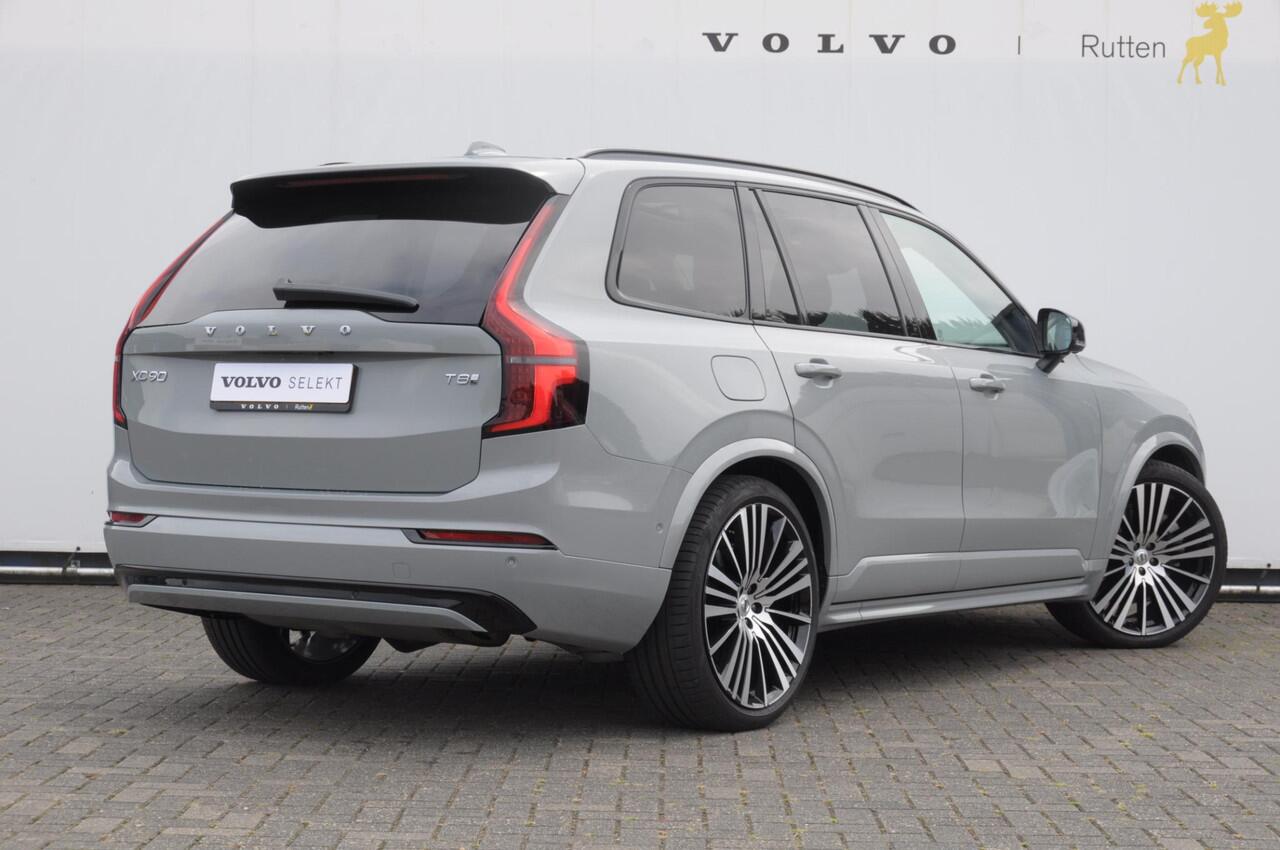 Volvo XC90 T8 455PK Automaat Plug-in hybrid AWD Ultra Dark / Luchtvering / Bowers & Wilkens / Extra getint glas / Nappa leder met Ventilatie / Gelamineerde zijruiten rondom