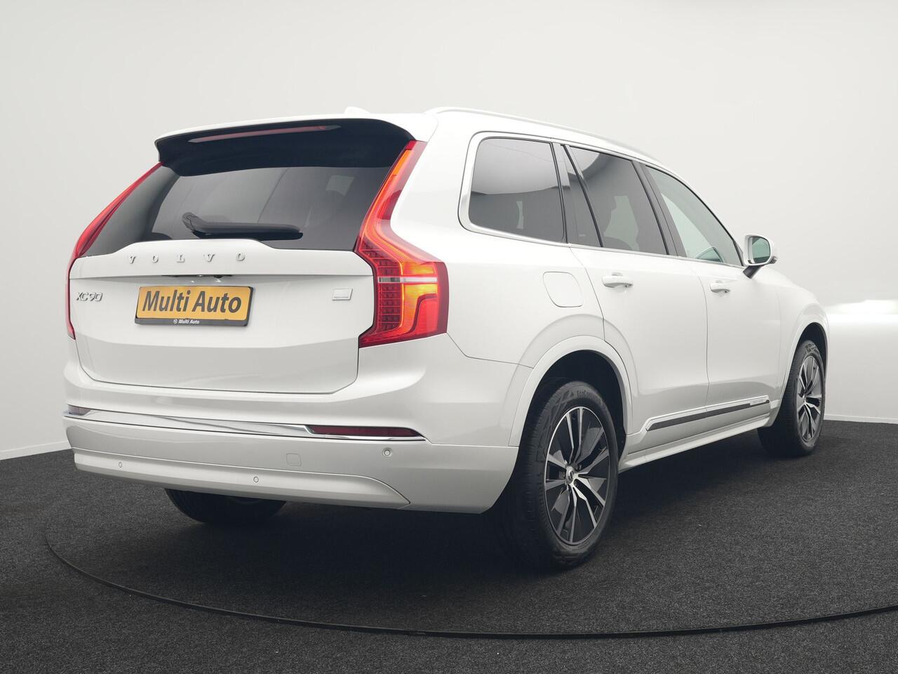 Volvo XC90 T8 Recharge AWD Core Bright Plug In Hybrid 456pk 7-Persoons Dealer O.H PHEV | Trekhaak Af Fabriek | Adaptive Cruise | Camera | Lederen Sportstoelen Memory & Verwarmd | Google Assistent | Apple Carplay | Stuur Verwarmd | Virtual | Blis | Navigatie | DAB |