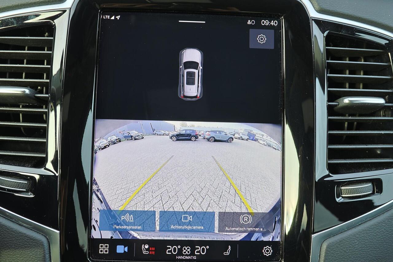Volvo XC90 T8 Recharge AWD Plus Dark - IntelliSafe Assist & Surround - Adaptieve LED koplampen - Parkeercamera achter - Verwarmde voorstoelen, stuur & achterbank - Parkeersensoren voor & achter - Elektr. bedienb. voorstoelen met geheugen - Draadloze tel. lader - Ext